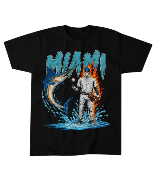 MIAMI BASEBALL T-SHIRT