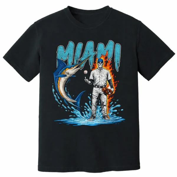 MIAMI BASEBALL T-SHIRT