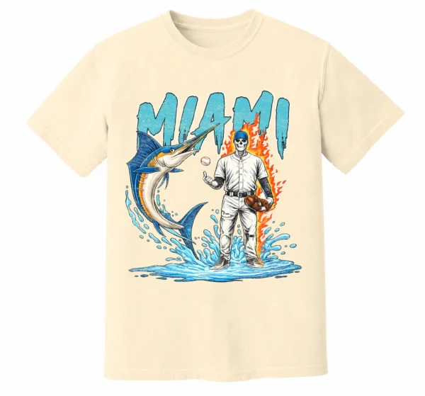 MIAMI BASEBALL T-SHIRT