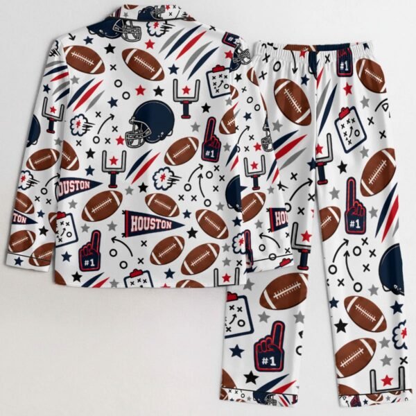 Houston Women’s Satin Pajama Set – Football Sleepwear