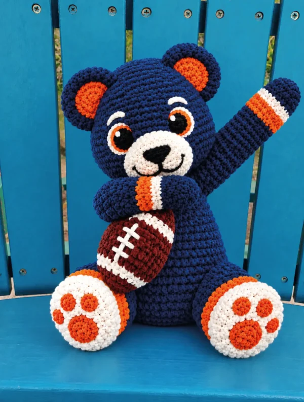 Bear Football Mascot Inspired – Learn How to Crochet Amigurumi - product view 3