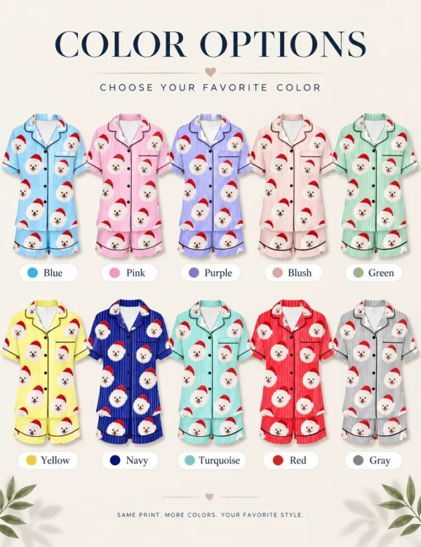 Custom Pet Christmas Pajamas – Personalized Photo Holiday Keepsake