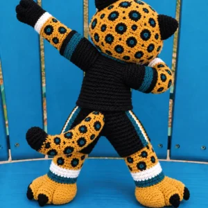 Crochet Jaguar Football Mascot Pattern - product view 2