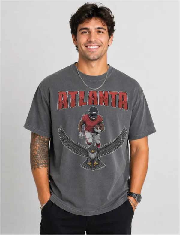 Atlanta Football Football Shirt | Vintage Comfort Colors Tee