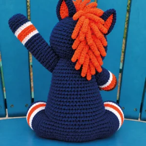 Crochet Bronco Football Mascot Pattern - product view 2