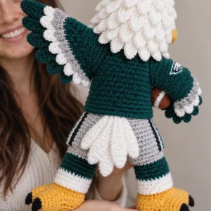 Crochet Eagle Football Mascot Pattern - product view 2