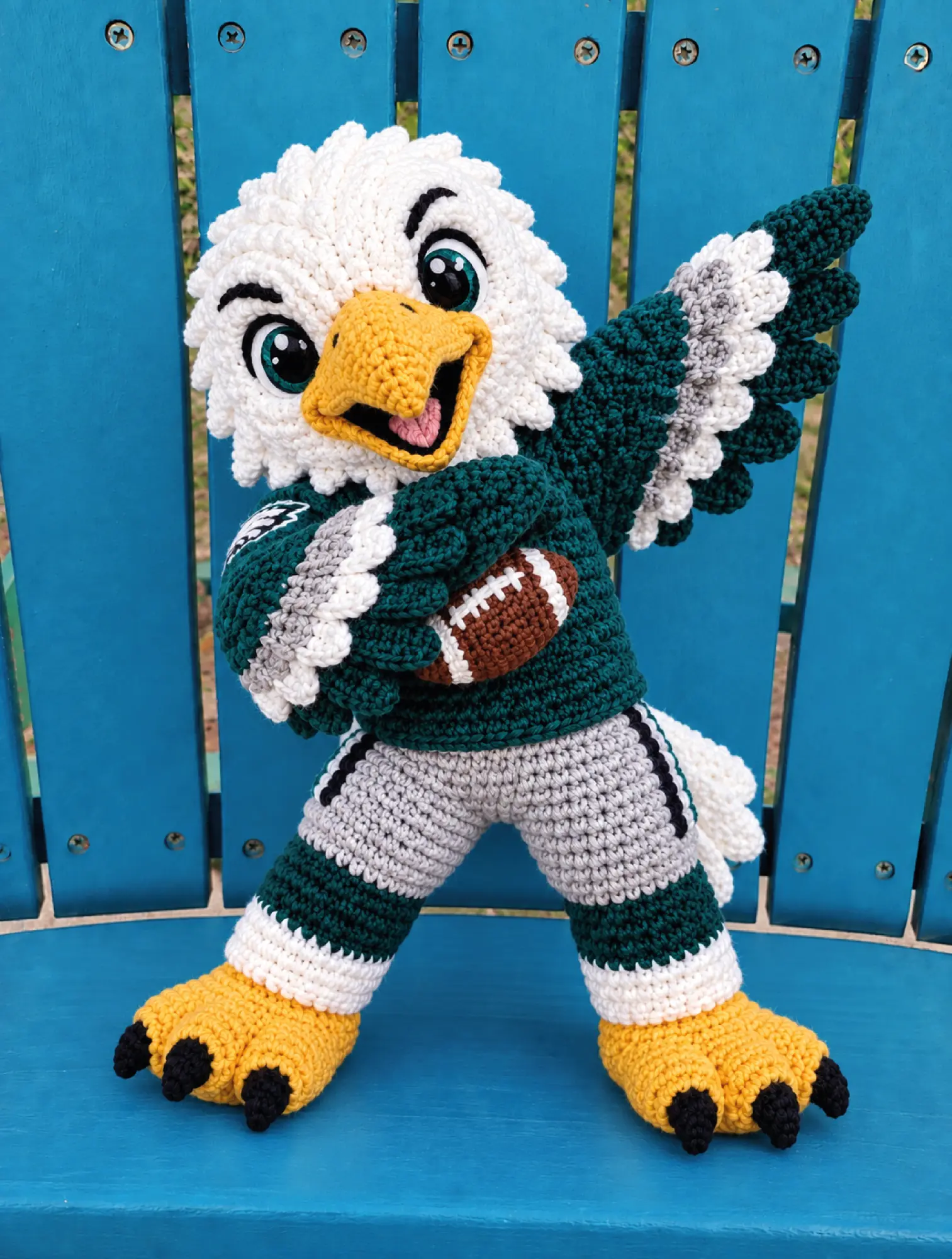 Crochet Eagle Football Mascot Pattern