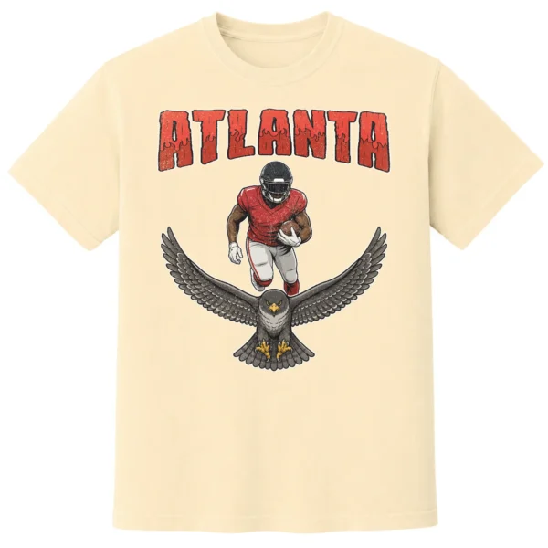 Atlanta Football Football Shirt | Vintage Comfort Colors Tee