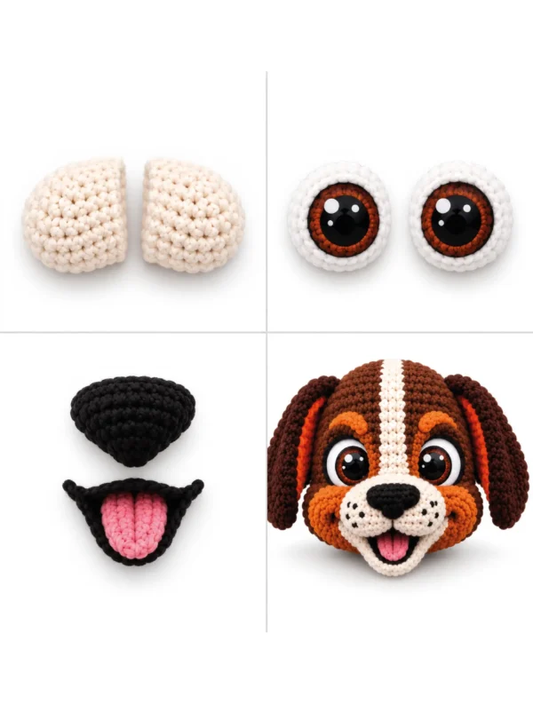Football Brown Dog Mascot Crochet Pattern - product view 4