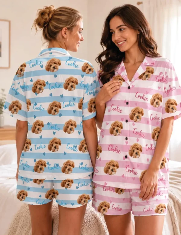 Personalized Pet Face Pajama Set – Custom Women’s Pajamas