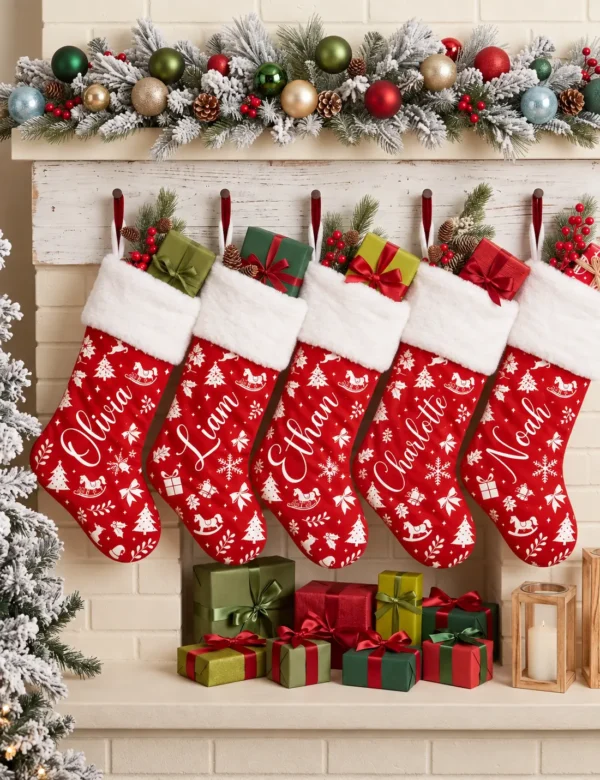 d8ce4f8e-8a70-4a90-b9d0-e6414abfc3b1 Custom Name Christmas Stockings Set of 2 – Personalized Family Stocking Pair