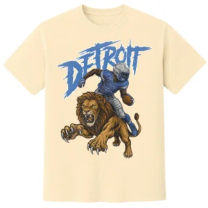 DETROIT FOOTBALL T-SHIRT - product view 2