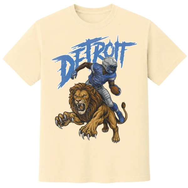 DETROIT FOOTBALL T-SHIRT - product view 2