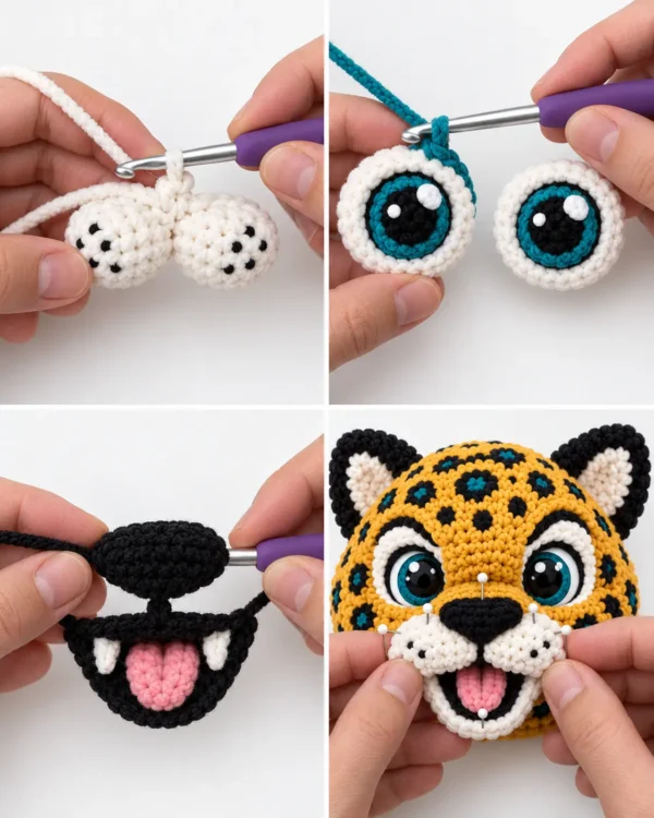 Crochet Jaguar Football Mascot Pattern - product view 5