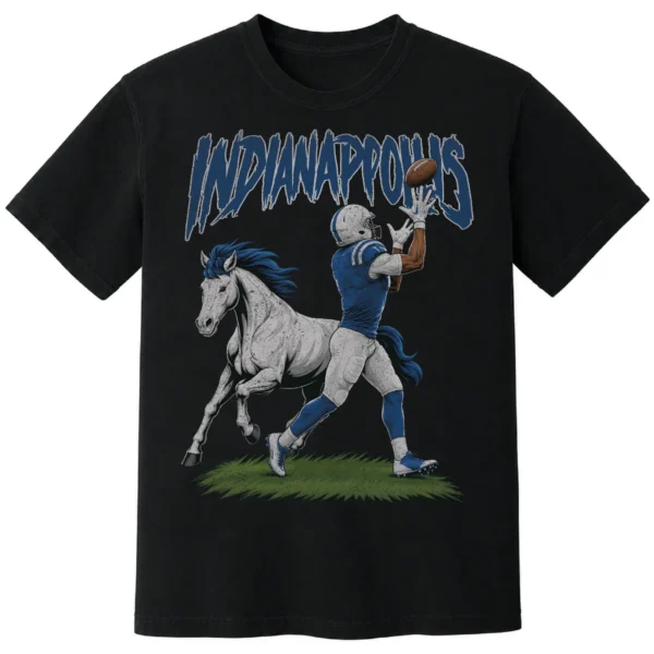 Indianapolis Football Football Shirt | Vintage Comfort Colors Tee INDIANAPOLIS FOOTBALL T-SHIRT - product view 7