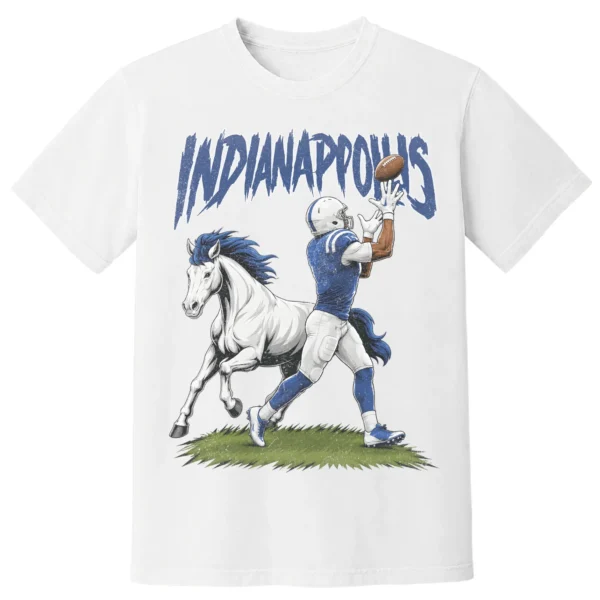 Indianapolis Football Football Shirt | Vintage Comfort Colors Tee INDIANAPOLIS FOOTBALL T-SHIRT - product view 6