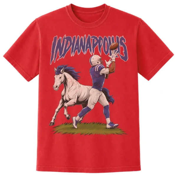 Indianapolis Football Football Shirt | Vintage Comfort Colors Tee INDIANAPOLIS FOOTBALL T-SHIRT - product view 5