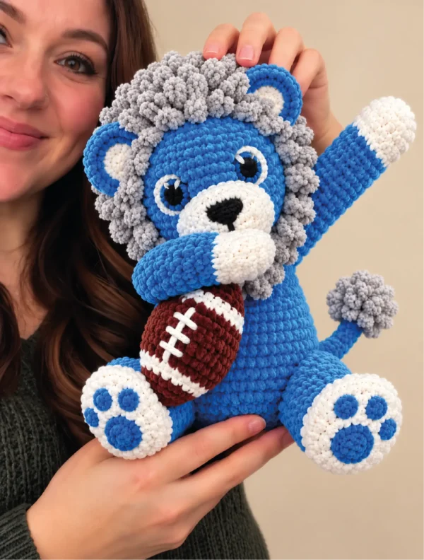 Lion Football Mascot Inspired – Learn How to Crochet Amigurumi