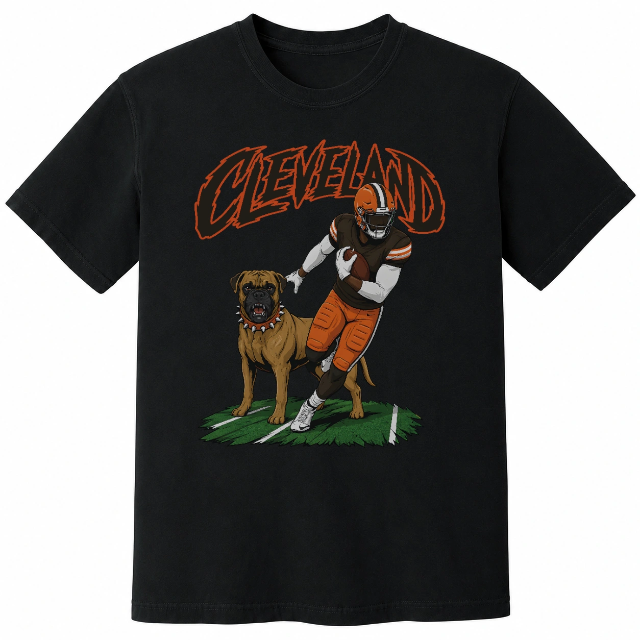 Cleveland Football Dog Shirt | Retro Browns Fan Tee