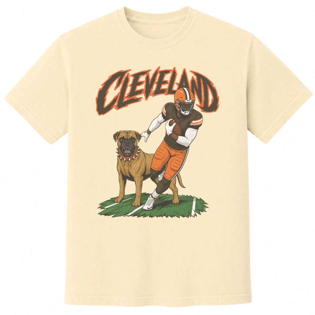 Cleveland Football Dog Shirt | Retro Browns Fan Tee