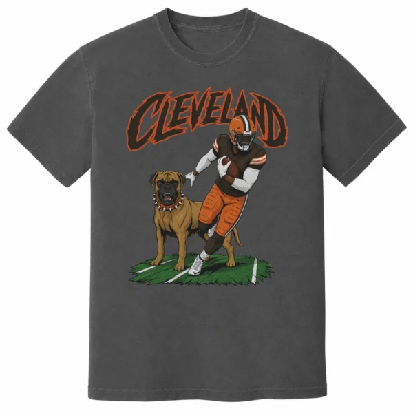 Cleveland Football Dog Shirt | Retro Cleveland Football Fan Tee Cleveland Football Dog Shirt | Retro Cleveland Football Fan Tee