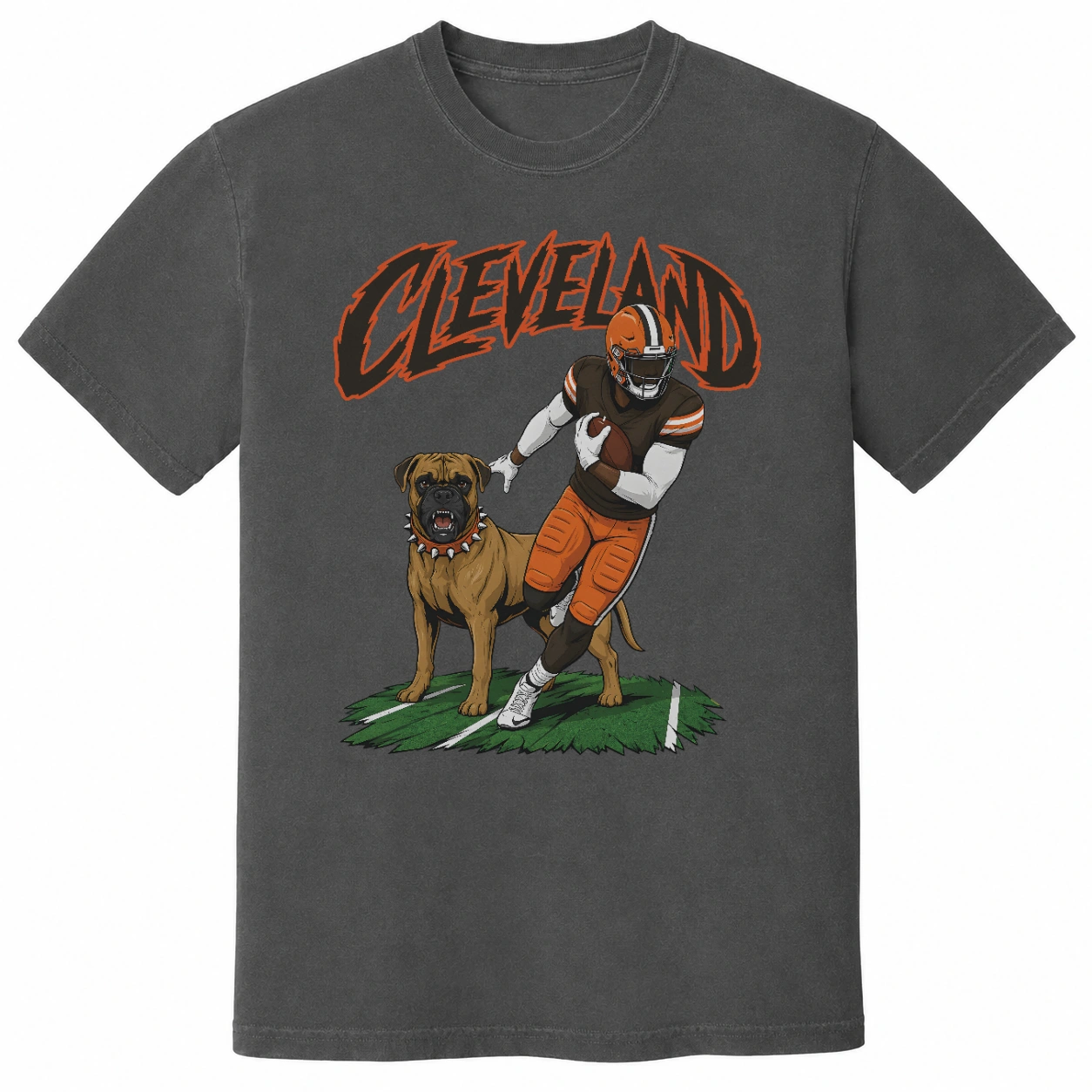 Cleveland Football Dog Shirt | Retro Browns Fan Tee