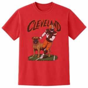 Cleveland football dog shirt