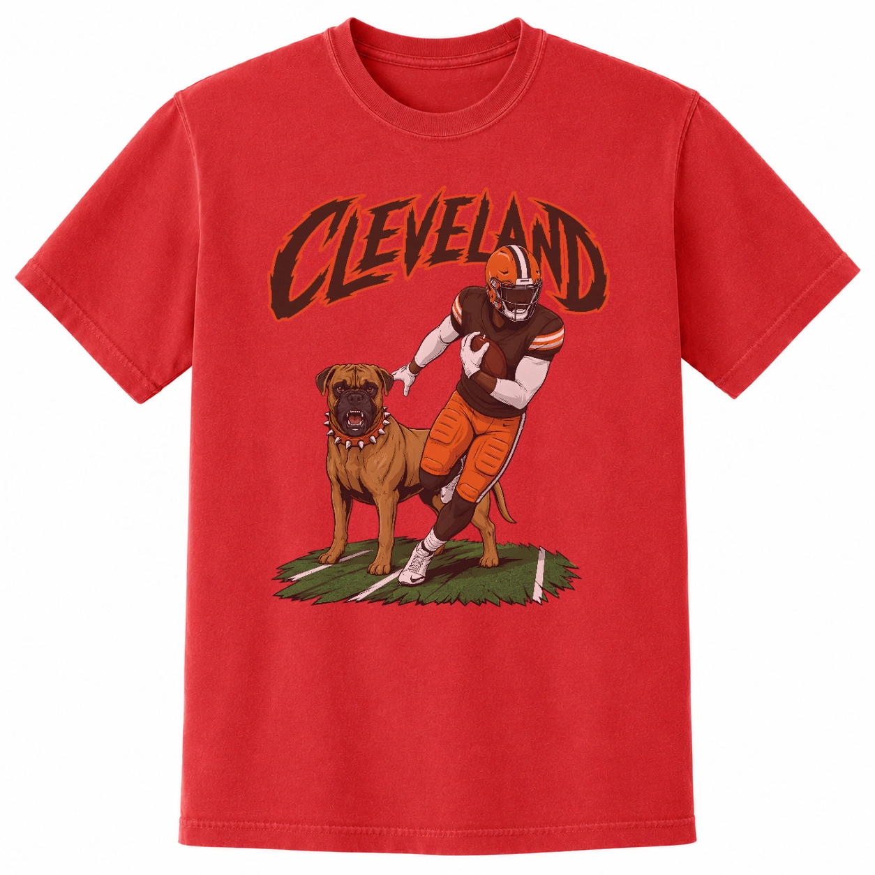 Cleveland football dog shirt