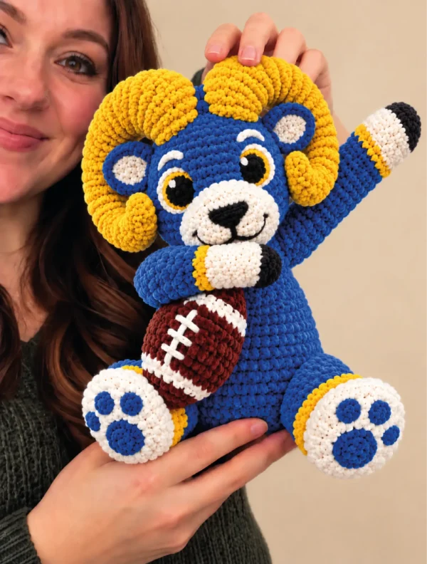 Football Ram Amigurumi Crochet Pattern