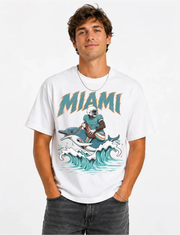 MIAMI FOOTBALL T-SHIRT