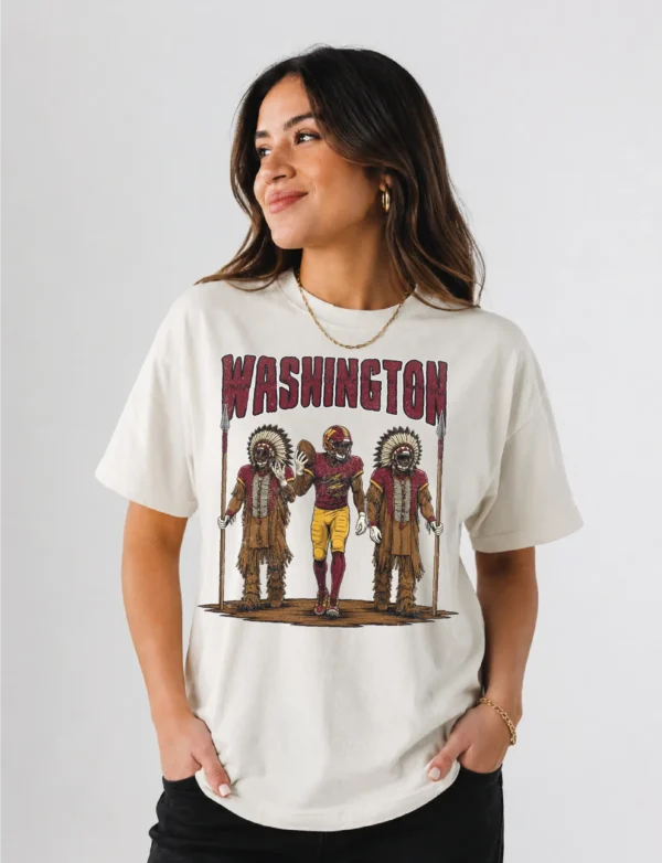 Washington Football Football Shirt | Vintage Comfort Colors Tee WASHINGTON FOOTBALL T-SHIRT