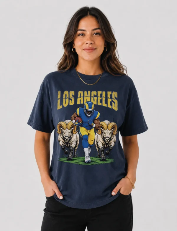 Los Angeles Football Football Shirt | Vintage Comfort Colors Tee LOS ANGELES FOOTBALL v3 T-SHIRT