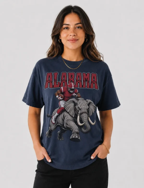 Alabama Football Football Shirt – Vintage Comfort Colors Tee ALABAMA FOOTBALL v2 T-SHIRT