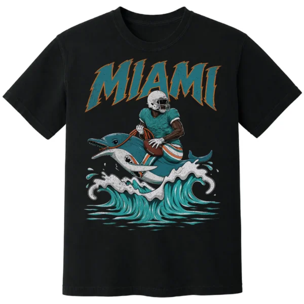 MIAMI FOOTBALL T-SHIRT - product view 2