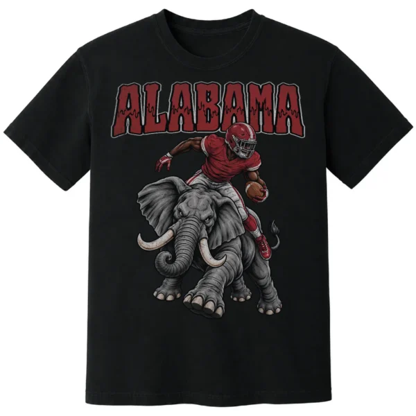 ALABAMA FOOTBALL v4 T-SHIRT - product view 7