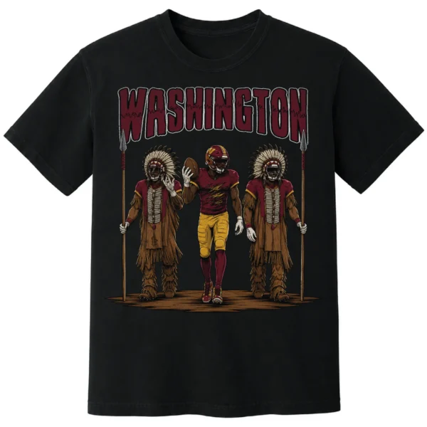 Washington Football Football Shirt | Vintage Comfort Colors Tee WASHINGTON FOOTBALL T-SHIRT - product view 7