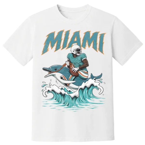 MIAMI FOOTBALL T-SHIRT - product view 3