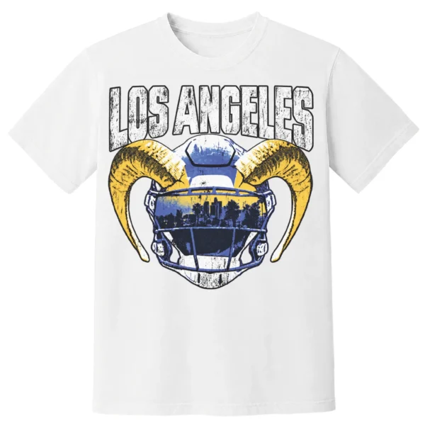 LOS ANGELES FOOTBALL HELMET T-SHIRT - product view 6