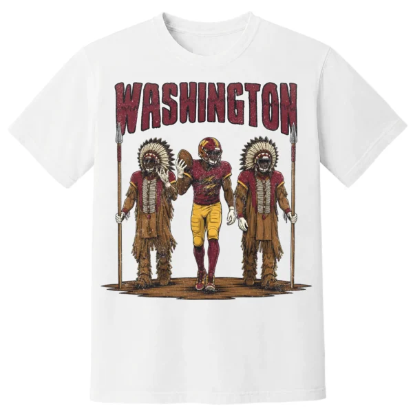 Washington Football Football Shirt | Vintage Comfort Colors Tee WASHINGTON FOOTBALL T-SHIRT - product view 6