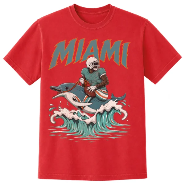 MIAMI FOOTBALL T-SHIRT - product view 4