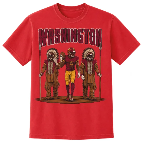 Washington Football Football Shirt | Vintage Comfort Colors Tee WASHINGTON FOOTBALL T-SHIRT - product view 5
