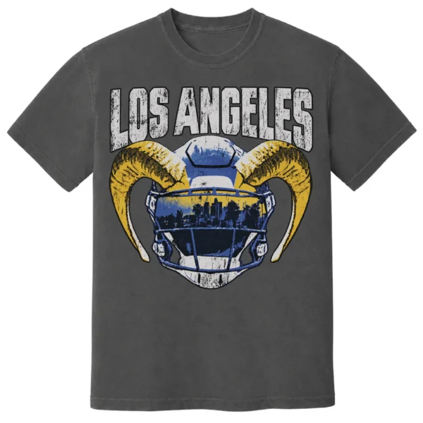 LOS ANGELES FOOTBALL HELMET T-SHIRT - product view 4