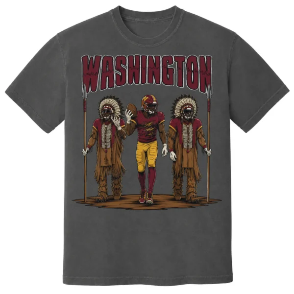 Washington Football Football Shirt | Vintage Comfort Colors Tee WASHINGTON FOOTBALL T-SHIRT - product view 4