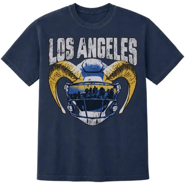 LOS ANGELES FOOTBALL HELMET T-SHIRT - product view 3