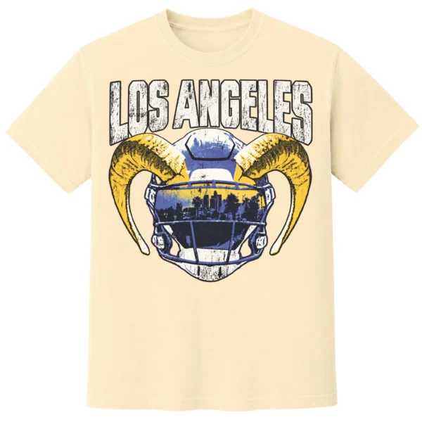 LOS ANGELES FOOTBALL HELMET T-SHIRT - product view 2