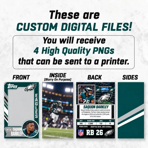 Custom Sports Trading Card Costume | DIY Wearable Sports Card | Editable Design | Baseball Card | Personalized | Halloween Costume. Digital File - Philadelphia