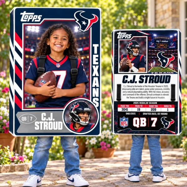 Custom Sports Trading Card Costume | DIY Wearable Sports Card | Editable Design | Baseball Card | Personalized | Halloween Costume. Digital File - Houston