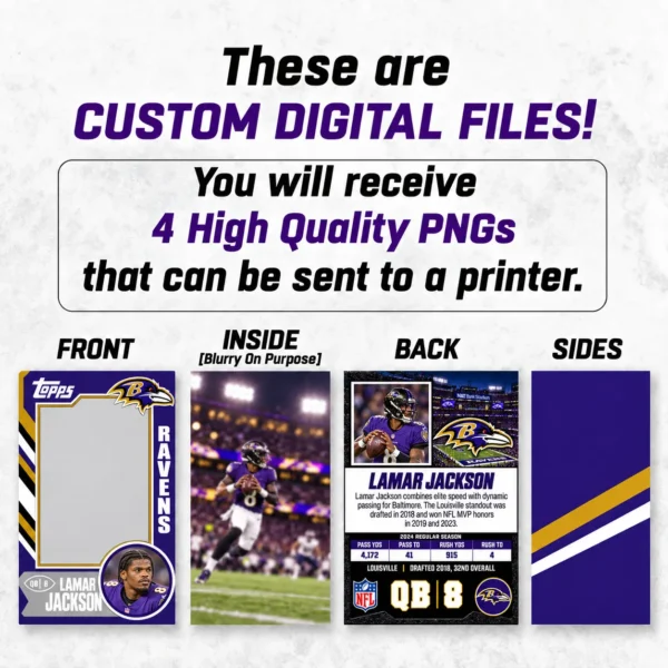 Custom Sports Trading Card Costume | DIY Wearable Sports Card | Editable Design | Baseball Card | Personalized | Halloween Costume. Digital File - Baltimore